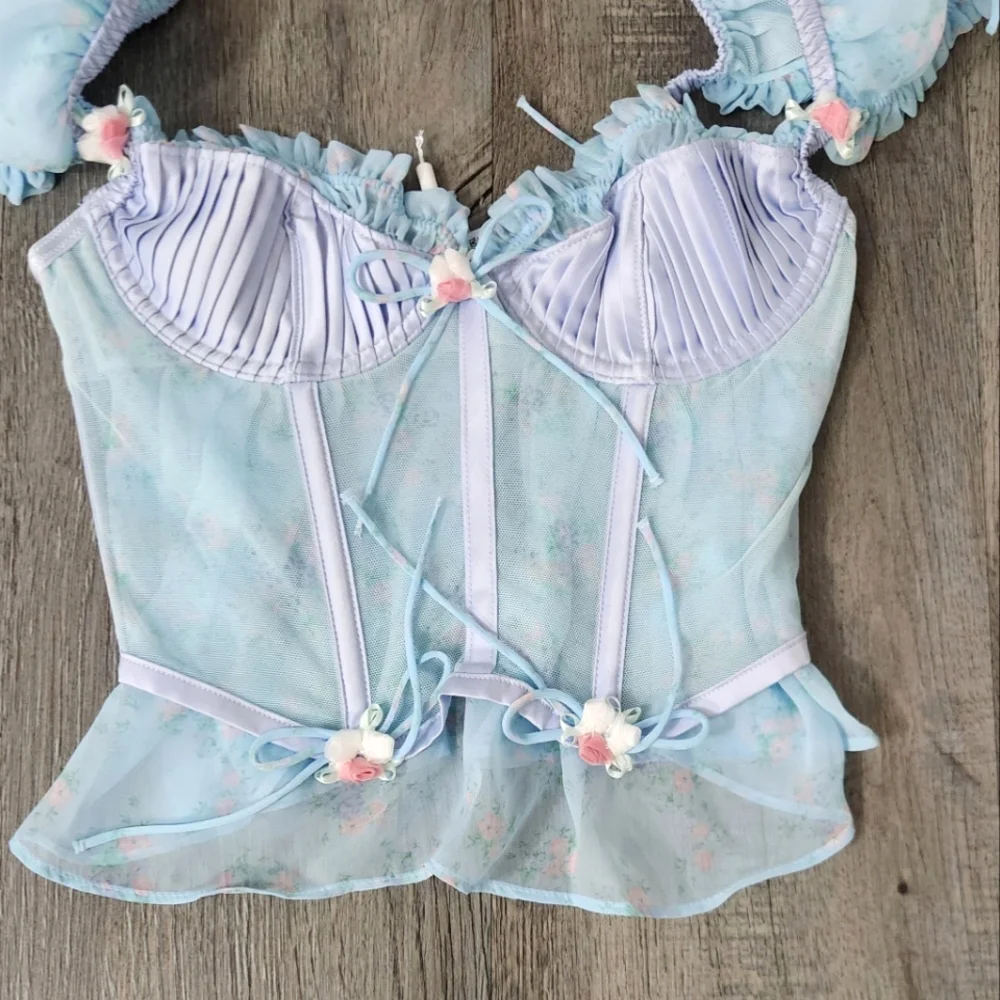 New!For Love And Lemons Ellery‎ Bustier Corset Top